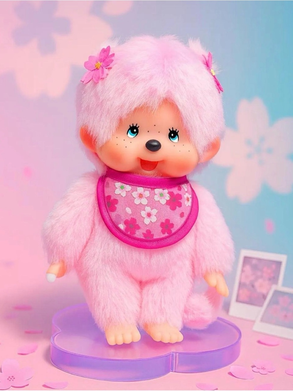 Authentic Pink Monchhichi sakura girl 8inch
